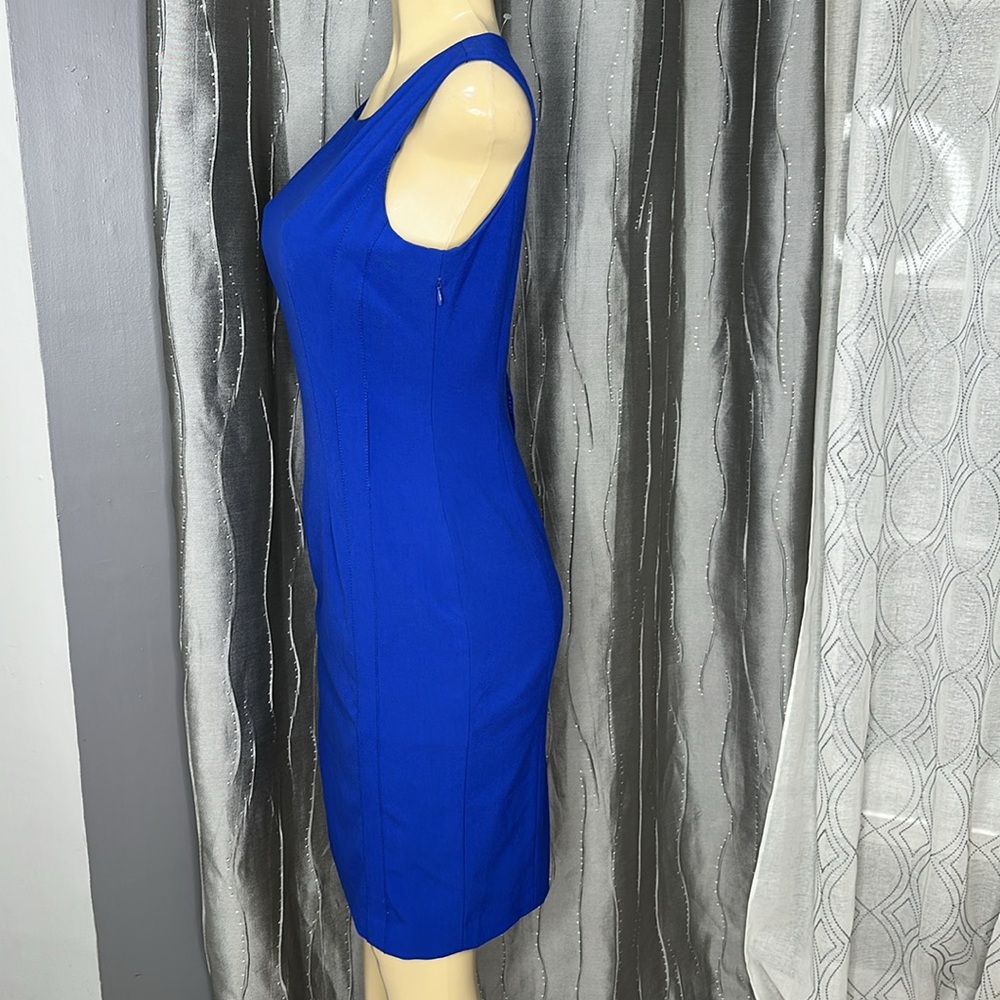 Calvin Klein Royal Blue Mini Dress Sz4 - Picture 2 of 5